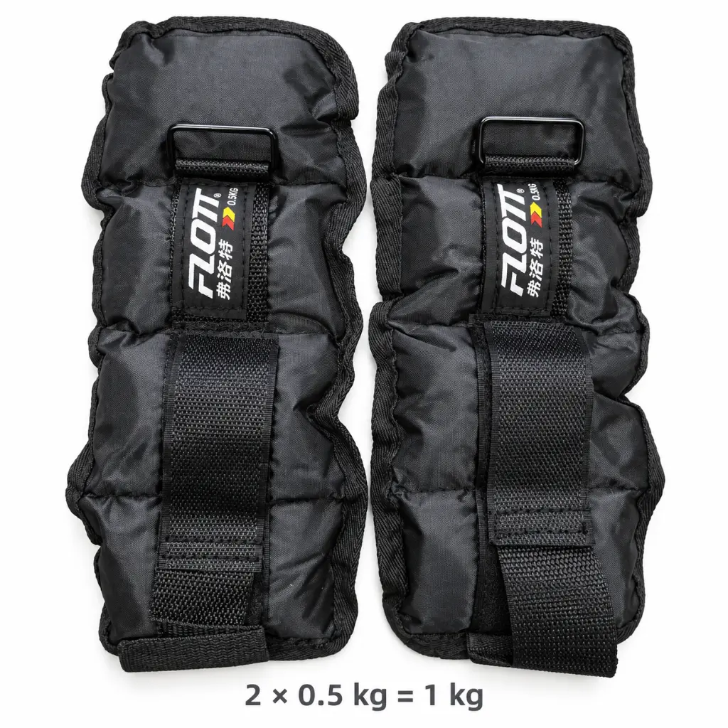Two black FLOTT weights, 0.5 kg each.webp