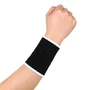 Clenched fist with black wrist support.webp