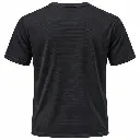 Black textured sports T-shirt, rear view-7.webp